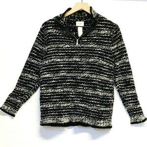 Monterey Koret wool 3/4 Zipper Pullover womens lg